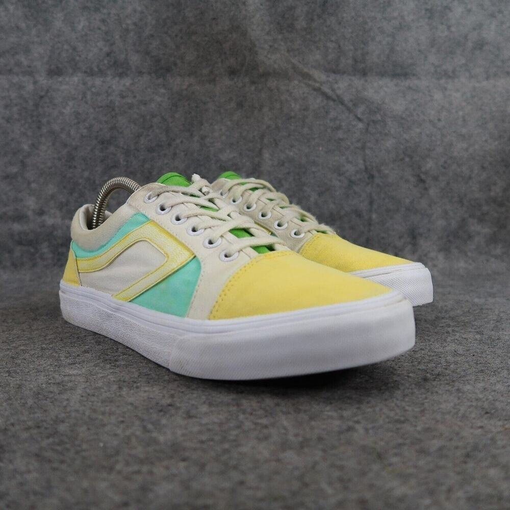 Time and Tru Shoes Womens 8.5 Sneakers Casual Canvas Lace Up Low Active Yellow